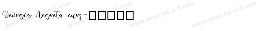 Georgia Negreta curs字体转换